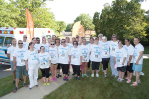 More than 30 members of the Bayshore Community Hospital's Center for Bariatrics' support group gear up Saturday, June 28, for the hospital's second annual 5k Run/Walk & Community Day. --Photo courtesy Randy Allen for Meridian Health