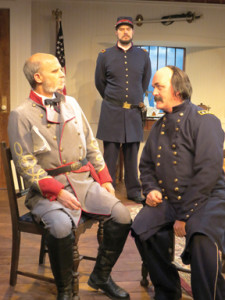 David Sitler, Benjamin Sterling and Ames Adamson portray characters from 1861 in “Butler” at New Jersey Rep in Long Branch --Photo by SuzAnne Barabas