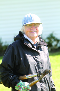 Sister Clare McNerney of Stella Maris Retreat Center in Long Branch is in charge of gardening and agriculture on the grounds. She appreciated the help the volunteers provided.