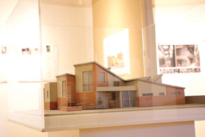 A scale model of the Parker Family Health Center in Red Bank that was designed by Brookdale Community College architecture professor Edward O’Neill.