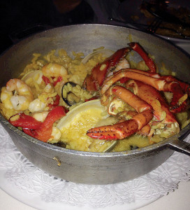 The Paelha Marinera is a popular dish at Mar Belo. Photo: B. Sacks