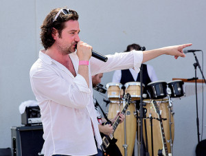 Constantine Maroulis sings with the Rock Of Ages Band in Long Branch.