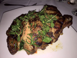 The Florentine Style Ribeye at Trama’s Trattoria is treated sim- ply with rosemary, sage, thyme and extra virgin olive oil. Photo: Tori Sickles