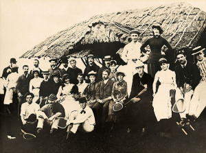 Shippen Family outside the Anchorage, Sea Bright, 1884. Photo courtesy Sea Bright Lawn, Tennis and Cricket Club
