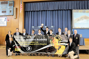 Christian Brothers Academy varsity athletes represented their teams at a ceremony Thursday when they accepted their 7th ShopRite Cup.