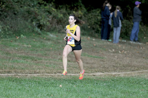 Nora Honrath of St. John Vianney took fourth place with a time of 19:38. Photo: Sean Simmons