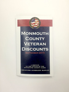 A 36-page booklet listing participating merchants is available through the Monmouth County Veterans Services Office at 3000 Kozloski Road in Freehold. 