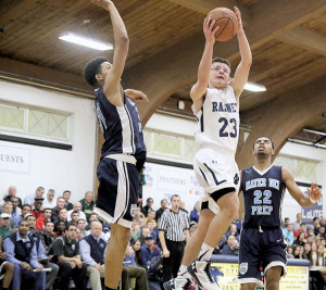 James Geraghty (23) of Ranney chipped in nine points for the Panthers. Photo: Sean Simmons