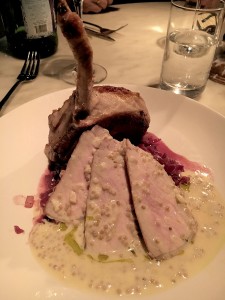 The Alsatian Pork Chop at Pascal & Sabine was delicious and nearly covered the dinner plate.