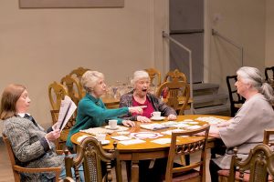From left: Dales Soules as Papa, Alice Cannon as Aunt Jenny, Susan Lehman as Aunt Sigrid, and Barbara Andres as Mama.