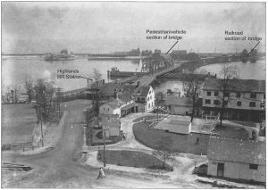 The tracks of the Long Branch and Sea Shore Railroad were between Ocean Avenue and the seawall in Sea Bright. The original seawall has been hardened with concrete several times over the years to protect the northern end of town from intrusions of the Atlantic Ocean.