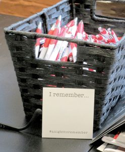 Look for Project Write Now “I remember…” boxes in the Red Bank area and jot your personal story. Stories will be considered for reading at the nonprofit, writing instruction group’s fundraising event Nov. 29. 