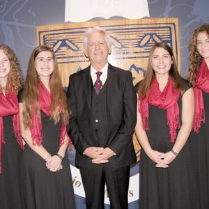 01/10/19, CBA Jazz Series Presented David Benoit Christmas Tribute To Charlie Brown, Henderson Theatre, Christian Brothers Academy, Lincroft, NJ, Sarah Maes, Anna Philips, David Benoit, Julia Hallman, Annabelle Kaeli