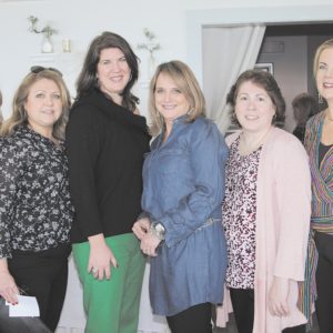 02/07/19, Red Bank Regional But Backer Foundation Presented "Snowflakes and Sandcastles" Luncheon, McLoone’s Pier House, Long Branch, Amy Almasy, Tracy Bonanno, Patti Forsman, Joyce Fernandes, Lu White, Kim Chachko