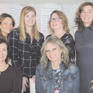 02/07/19, Red Bank Regional But Backer Foundation Presented "Snowflakes and Sandcastles" Luncheon, McLoone’s Pier House, Long Branch, Judy Noglows, Jenn DeVitto, Mary Beth Ostrowski, Susan Murray, Jessica Munley, Laurie Markoff
