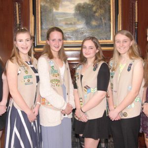 03/28/19, Girl Scouts Of The Jersey Shore Held Women Of Distinction And Community Partners Gala, Eagle Oaks Golf and Country Club, Farmingdale, NJ, Mary Serviss, Bridie Clanton-Calnan, Elizabeth Ellis, Carmela Apostle, Jillian Peslak, Hannah Khaleel