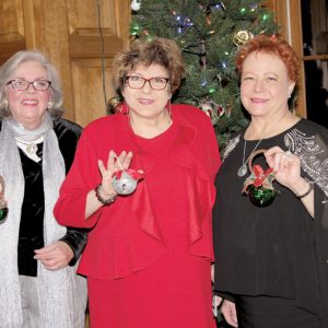 01/17/19, English Speaking Union Held Seventh Annual Traditional Christmas Dinner, Rumson Country Club, Rumson, NJ, Roberta VanAnda, Alla Axelrod, Marti Bookstein