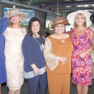 05/16/19, 16th Annual Kentucky Derby Day Celebration Will Benefit Monmouth Park Charity Fund, Oceanport, NJ, Ruth Harms, Maureen Lloyd, Mary Ann Larkin, Anita Roselle, Kim Guadagno, Gina Petillo