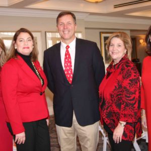 02/08/18, Monmouth County Historical Association Held 'Red': A Ladies Valentine Luncheon, Rumson Country Club, Rumson, NJ, Amy Almasy, Pam Marshall, Dr. Chuck Jones, Linda Bricker, Claire Knopf