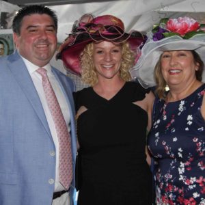05/24/18, Monmouth Park Charity Fund's 15th Annual Kentucky Derby Day Celebration, Blu Grotto Outdoor Garden, Monmouth Park Racetrack, NJ, Matt Holman, Lauren Holman, Denise Anderson