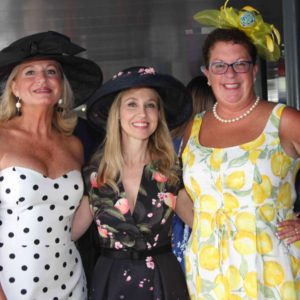 05/24/18, Monmouth Park Charity Fund's 15th Annual Kentucky Derby Day Celebration, Blu Grotto Outdoor Garden, Monmouth Park Racetrack, NJ, Maureen Lloyd, Nona Balaban, Maria Farhat Tanzola