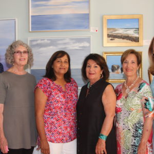 09/06/18, Plein Air Painters Of The New Jersey Coast Presented "Coastal Living" Art Event To Benefit FCS, Monmouth Beach Bath and Tennis Club, Monmouth Beach, NJ, Kathleen Beausoleil, Fran Wood, Pratima Rao, Noel Murgio, Anita Means, Dianne Bollerman
