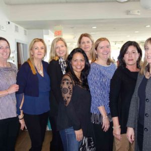 02/15/18, Red Bank Regional Buc Backer Foundation Held Annual Ladies Luncheon, McLoone’s Pier House, Long Branch, NJ, Corinne Thygeson, Kim Chacko, Jen McCabe, Eda Ferraro, Cathy Balto, Teresa Jahns Hottman, Rene Paterno, Jennie Kralyevich, Patti Forsman