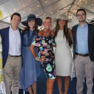 05/24/18, Monmouth Park Charity Fund's 15th Annual Kentucky Derby Day Celebration, Blu Grotto Outdoor Garden, Monmouth Park Racetrack, NJ, Maria Farhat Tanzola, Declan O’Scanlon, Heather O’Scanlon, Carol Stillwell, Kymberly Mate, Leo Vlantis, Ruth Harms