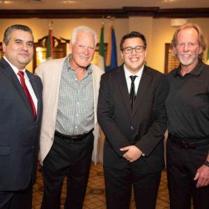 10/18/18, Brookdale Foundation Honored Phil Villapiano At Scholarship Fundraiser, Eagle Oaks Golf & Country Club, Farmingdale, NJ, David Stout, Phil Villapiano, Neil Villapiano, Tim Zeiss