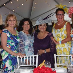 05/24/18, Monmouth Park Charity Fund's 15th Annual Kentucky Derby Day Celebration, Blu Grotto Outdoor Garden, Monmouth Park Racetrack, NJ, Carol Stillwell, Kim Guadagno, Mary Ann Larkin, Anita Roselle, Maria Farhat Tanzola, Serena DiMaso