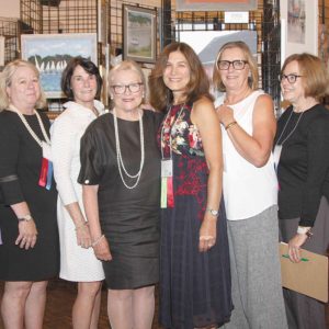 09/05/19, CANTERBURY ART SHOW RAISED FUNDS FOR COMMUNITY OUTREACH PROGRAMS, St. George’s-by-the-River Church, Rumson, NJ, Maggie Raynor, Leslie Tuthill, Beth Sherrard, Coni Lefferts, Carole Rogers, Mary Jane Suruda, Pat Locke, Dianne Zeigler