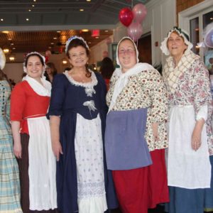 07/05/18, Monmouth County Historical Association's 'Tea With Me', Rumson Country Club Riverhouse, Rumson, NJ, Terry Blake, Francine DeAngelis, Carol Filippi, Rachel Pieters, Ann Tvaroha, Patty Githens