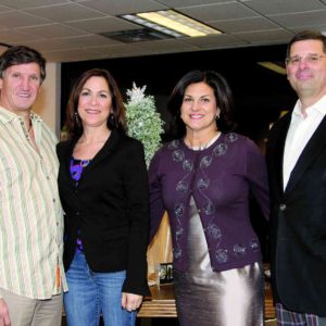 01/18/18, Monmouth Museum's Wine Club Holiday Celebration, Lincroft, NJ, Jeff Wrightson, Kim Schmidt, Laura Oncea, Sam Oncea