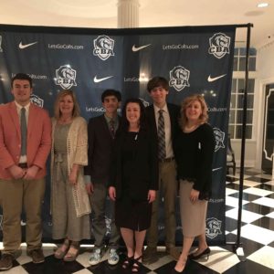 05/03/18, 30th Annual Christian Brothers Academy's Mother & Son Dinner Was A Sold Out Success, Addison Park, Aberdeen, NJ, Courtesy CBA, Cameron Willemstyn, Kim Willemstyn, Jackson Aguilar, Liz Aguilar, Connor Przelomski, Sherilyn Przelomski