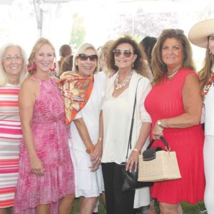 08/01/19, ANNUAL POWER OF PINK LUNCHEON WILL BENEFIT LEON HESS CANCER CENTER, Rumson, NJ, Leslie Hitchner, Dr. Georgia Ginalis, Terri Klein, Terry Ingram, Barbara Goldfarb, Donna Crosson, Lauren Vernon