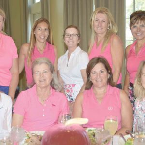 10/03/19, LEON HESS CANCER CENTER COUNCIL HELD SWING PINK: A SPORTS AND LUNCHEON CHARITY EVENT, Navesink Country Club, Middletown, NJ, Sarah Severance, Bonnie Torcivia, Alice DiFiglia, Nancy Gravina, Anna Sharkey, Lynn Bachstetter, Eileen Stern, Leslie Hitchner, Pari Harrison