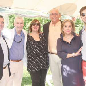 07/25/19, MONMOUTH COUNTY HISTORICAL ASSOCIATION’S 44TH ANNUAL GARDEN PARTY, Rumson, NJ, Robert Florczak, Robert Kirschner, Suzanne McCabe, Nicholas McCabe, Mary Ellen McCabe, Kevin Kirschner