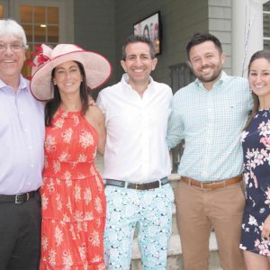 05/16/19, RFH Touchdown Club's 7th Annual Kentucky Derby Fundraising Party, Rumson, NJ, Jerry Gagliano, Stacy Afflito-Wain, Chad Wain, Rob Orrock, Kate Orrock