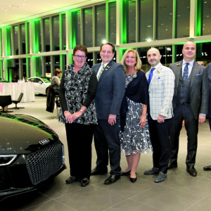 04/12/18, Monmouth Park Charity Fund Kicked Off May 5th Kentucky Derby Day Event, Ray Catena Audi Dealership, Freehold, NJ, Photo Courtesy Equiphoto, Maria Tanzola, Tom Hayes, Maureen Lloyd, Matt Duru, Michael Duru, Joe Roselle
