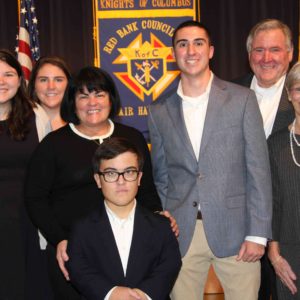 11/01/18, 2018 Grand Knight's Dinner Raised Funds For Student Scholarships, Holy Cross School, Rumson, NJ, Kate Velcamp, Emily Velcamp, Marianne Velcamp, Jack Velcamp, PJ Velcamp, Joe Velcamp, Sallie Kabash