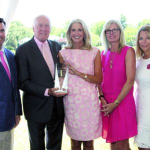08/02/18, Leon Hess Cancer Center Council Hosted 23rd Annual Power Of Pink Luncheon, Hartshorne Mansion, Little Silver, NJ, Bill Arnold, Brig. Gen. Pete Dawkins, Ann Unterberg, Noel Dawkins-Mihalow, Tara Kelly