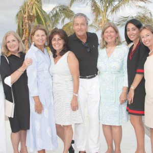 title="07/04/19, VISITING NURSE ASSOCIATION HEALTH GROUP’S BEACH BALL KICKOFF EVENT, Chapel Beach Club, Sea Bright, NJ, Frank Vigilante, Lynn Spector, Jeannie Shanley, Maria Polansky, Louis Urban, Kathy Jones, Maryam Spector, Jill Drummond"