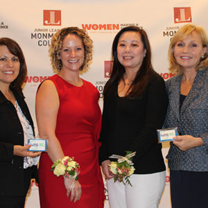 12/05/19, JUNIOR LEAGUE'S COMMUNITY VOLUNTEER AWARD LUNCHEON, Navesink Country Club, Red Bank, NJ, Vivian Martinez, Lauren Holman, Elga Chen-Hill, Kim Guadagno