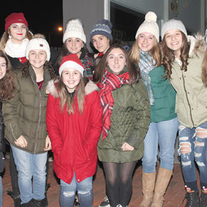 12/12/19, HOLIDAY EXPRESS LIGHTS UP THE TOWN OF RED BANK AND SPREADS HOLIDAY CHEER, Broad Street, Red Bank, NJ, a cappella group