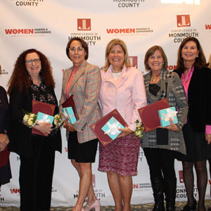 12/05/19, JUNIOR LEAGUE'S COMMUNITY VOLUNTEER AWARD LUNCHEON, Navesink Country Club, Red Bank, NJ, Lynn Reich, Amy Broza, Rebecca Donington, Kathy Jones, Marilee Celestino, Claire Knopf, Lynn Spector