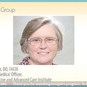 05/07/20, VNA HEALTH GROUP’S ‘SALUTE TO THE FRONTLINE CAREGIVERS’ VIRTUAL EVENT, Dr. Marianne Holler