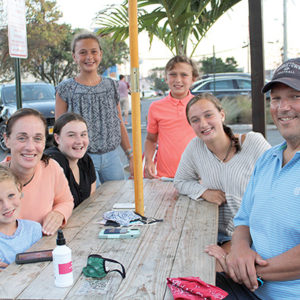 09/03/20, TWO RIVER OUTDOOR DINING SCENE: SPOTLIGHT ON WOODY’S OCEAN GRILLE, Gerard, Theresa, Annie Kenney, Ceci, Matthias, Nan, Paul Sperber