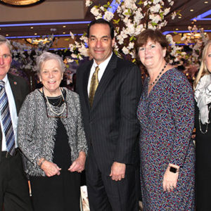 02/13/20 EASTERN MONMOUTH AREA CHAMBER OF COMMERCE PRESENTED 28TH ANNUAL SPINNAKER AWARDS Ben Waldron of the Monmouth Ocean Development Council with Margot Walsh and John Gagliano of The Jersey Shore Partnership; Eileen Higgins of Girl Scouts of the Jersey Shore; and Toni Pitts