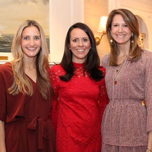 02/20/20 MONMOUTH COUNTY HISTORICAL ASSOCIATION HELD 13TH ANNUAL RED LUNCHEON, Sara Poponak, Lauren Porter and Pam Lacey