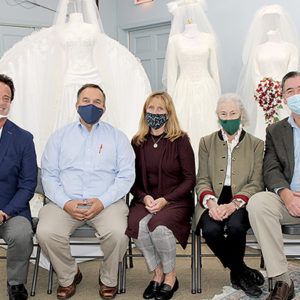 11/05/20, SHREWSBURY HISTORICAL SOCIETY’S WEDDING DRESS FUNDRAISER, Dr. Stephen Chagares, Mark, Karen Degenhart, GeeGee Blair, Mike Jones